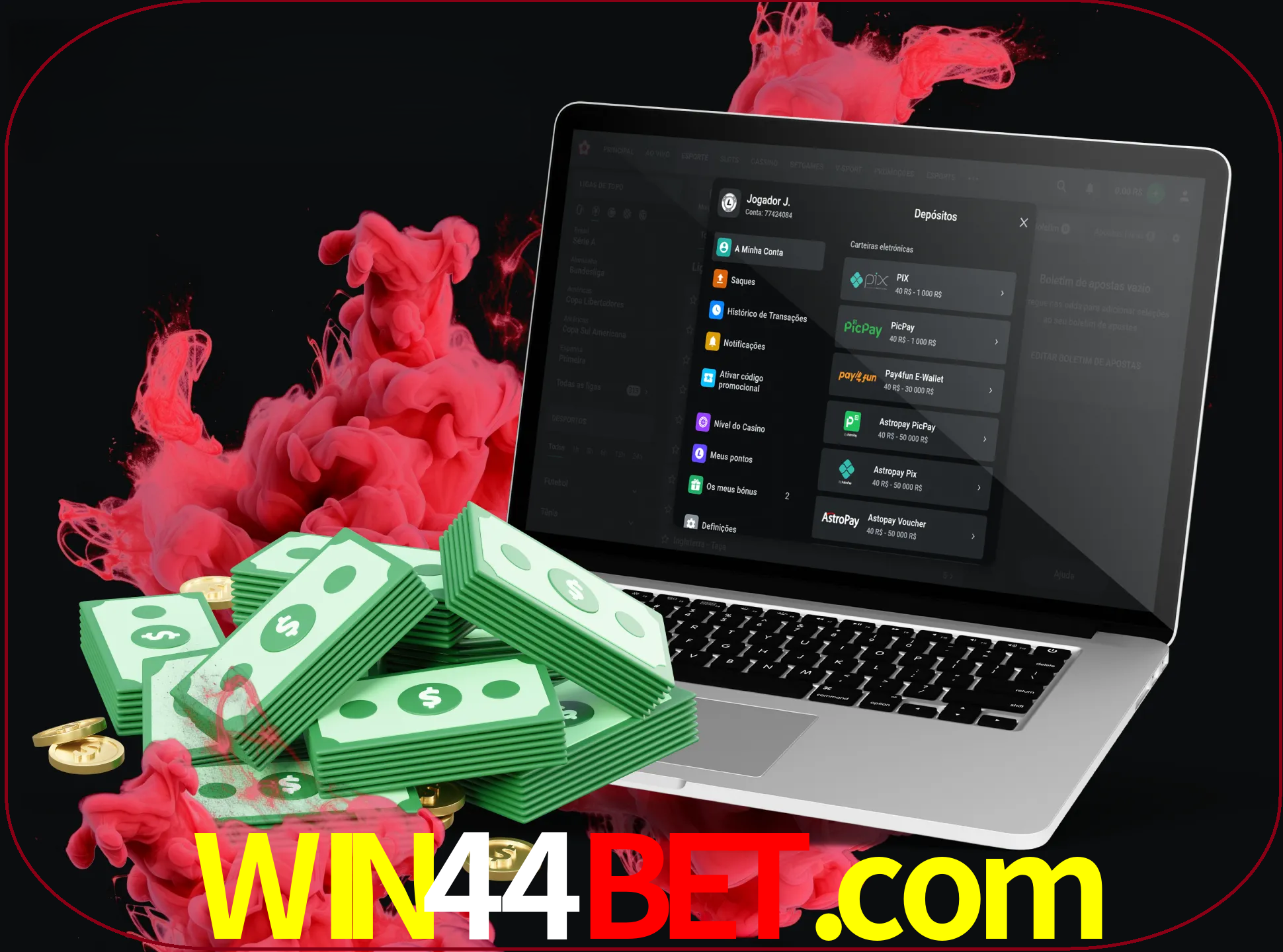 Para efetuar um depósito na sua conta win44bet, basta escolher o método de depósito e especificar o montante.