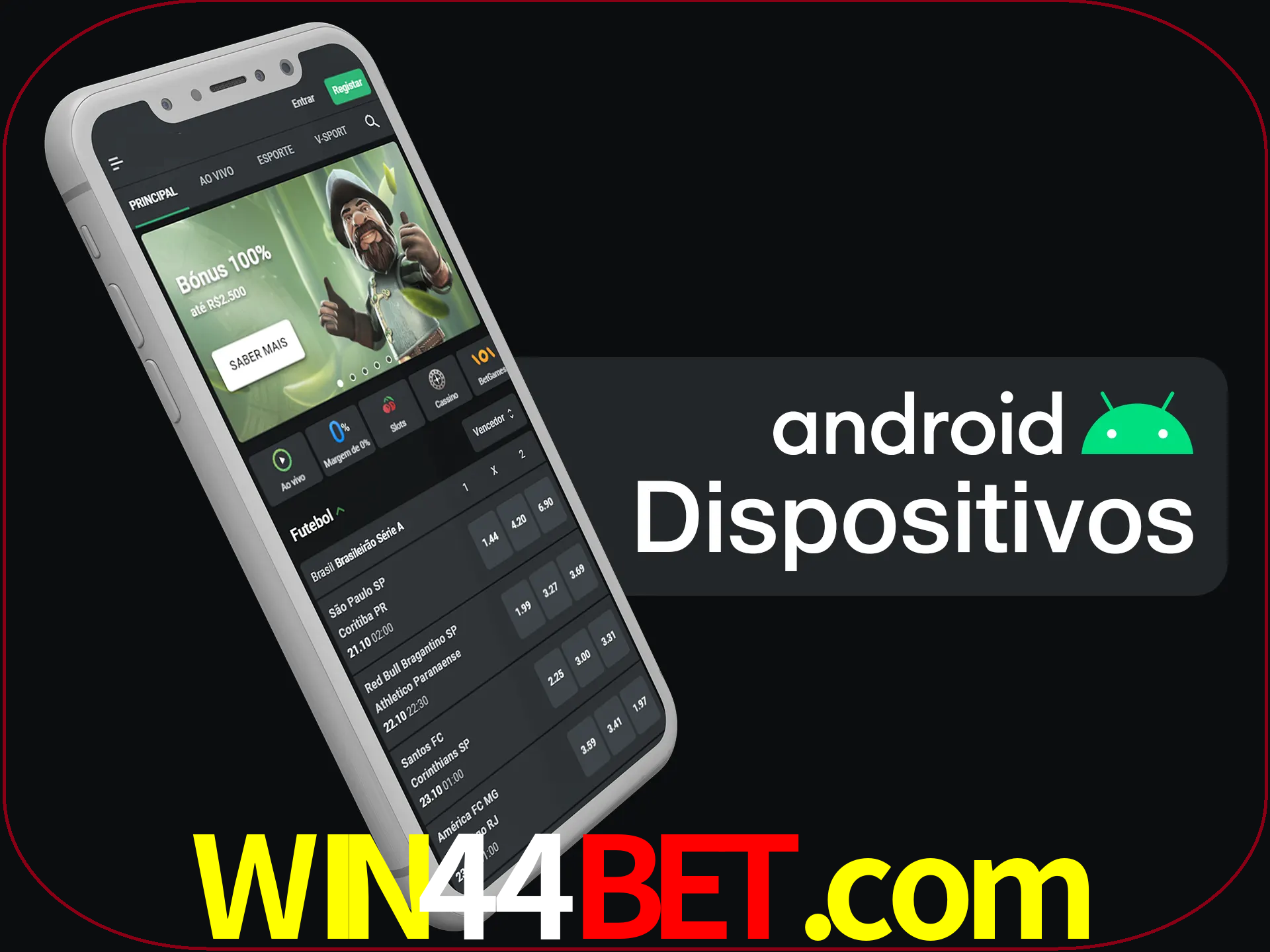 O aplicativo suporta a maioria de todos os dispositivos Android.