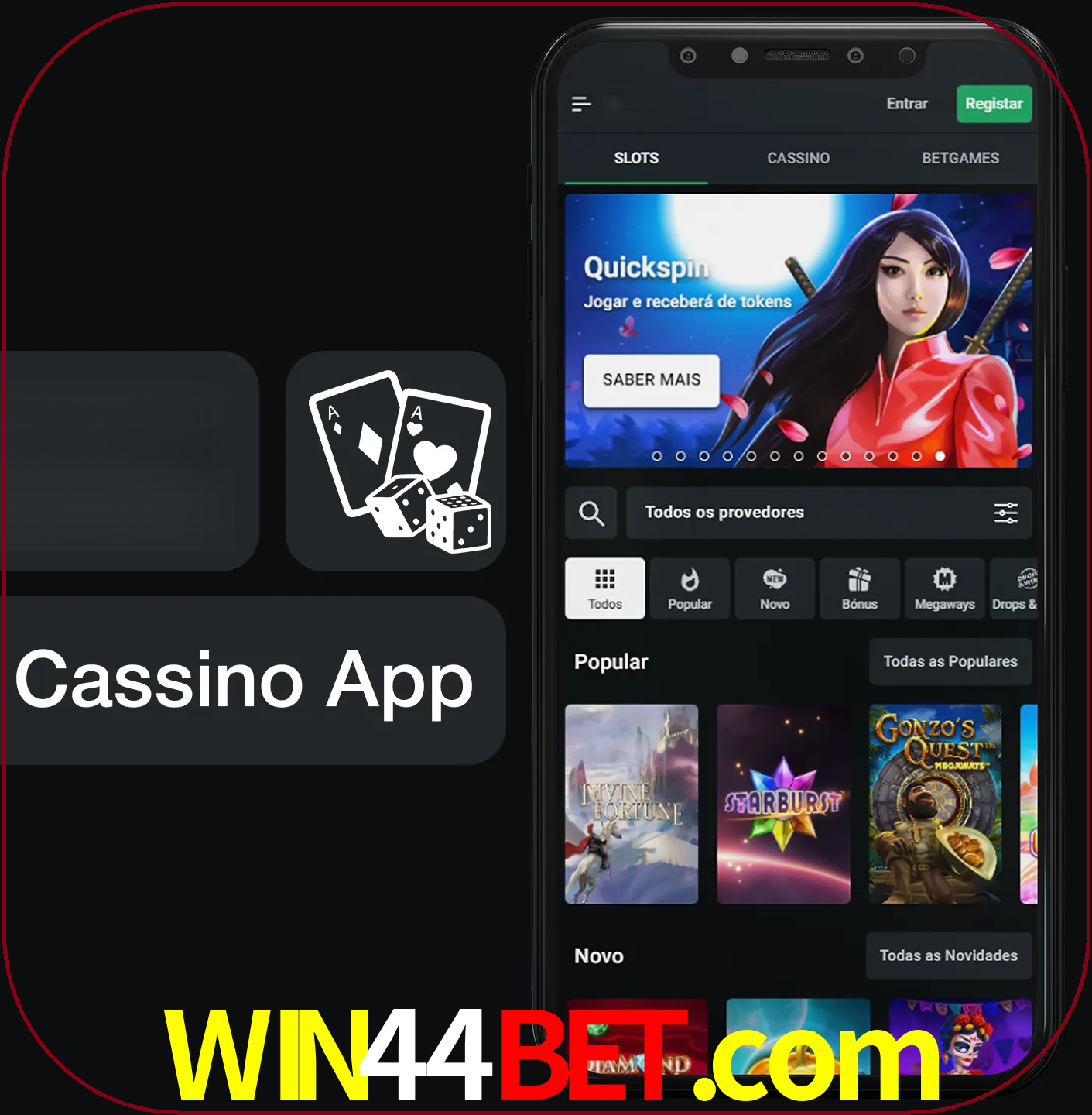 Jogue jogos de cassino e ganhe.