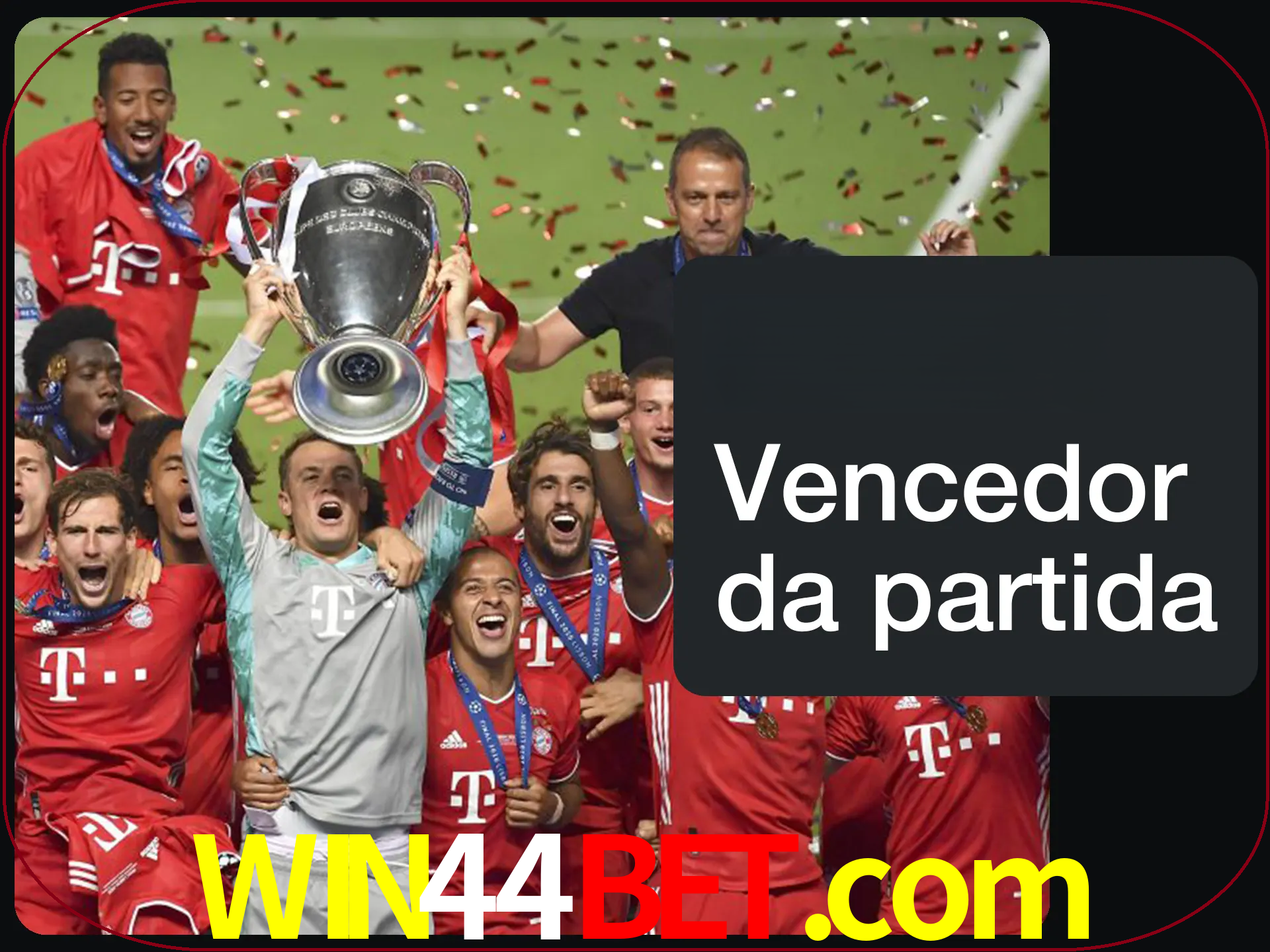 Aposte no vencedor e ganhe uma grande quantia de dinheiro.