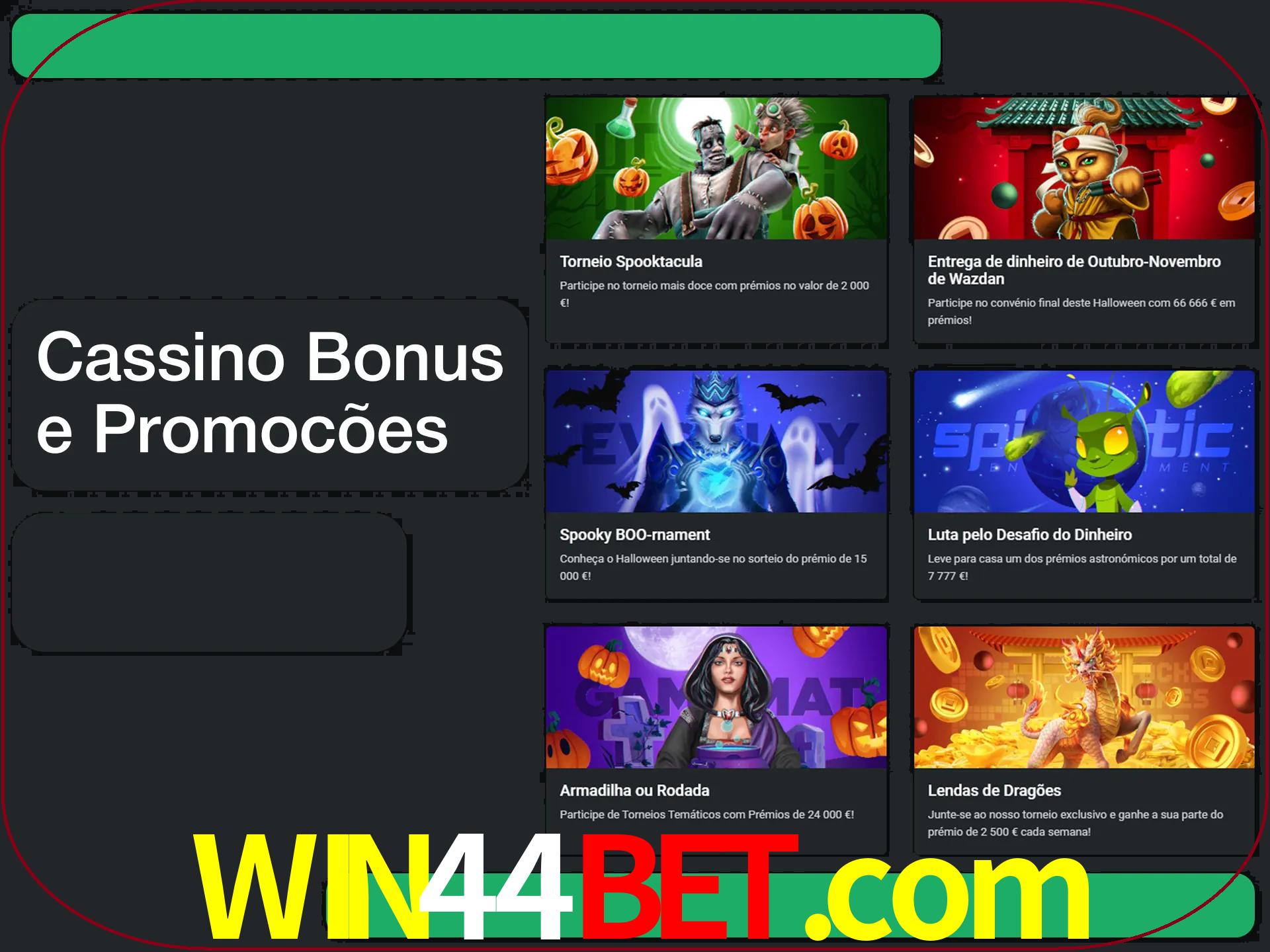 Verifique se há novos bônus de cassino para reivindicar.