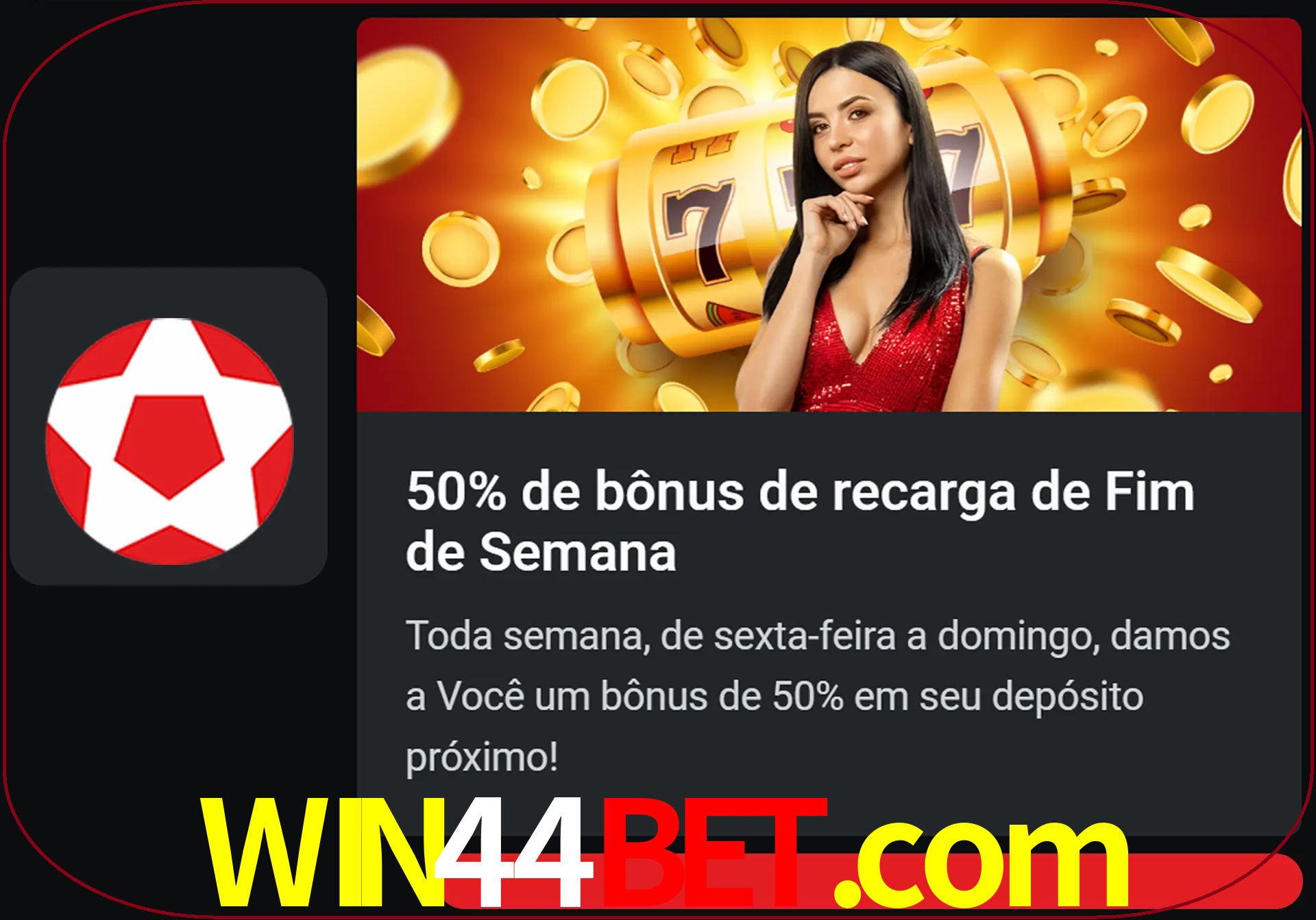 Volte a cada semana para receber novos bônus em dinheiro.