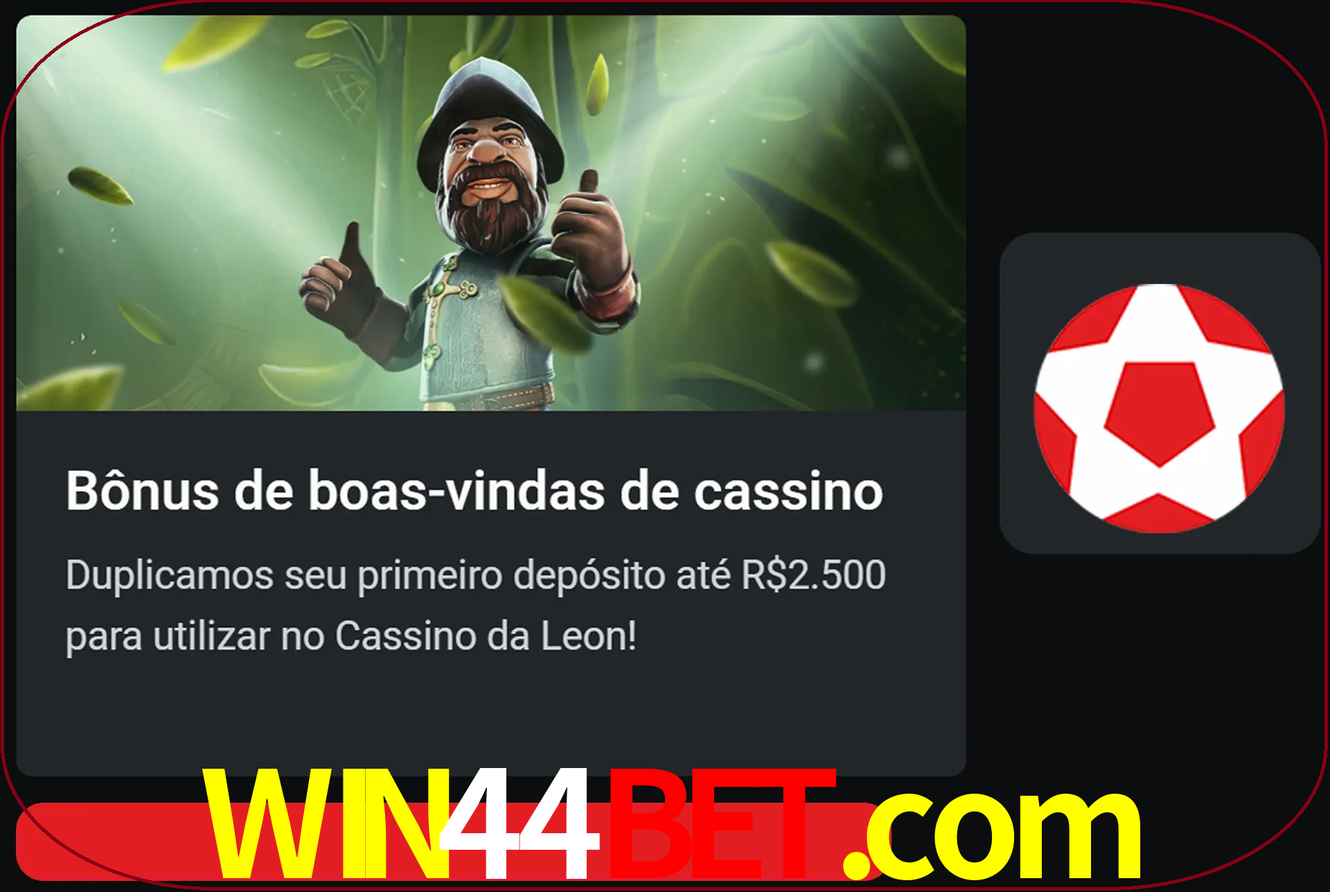 Receba seu dinheiro do bônus de boas-vindas após o primeiro depósito.