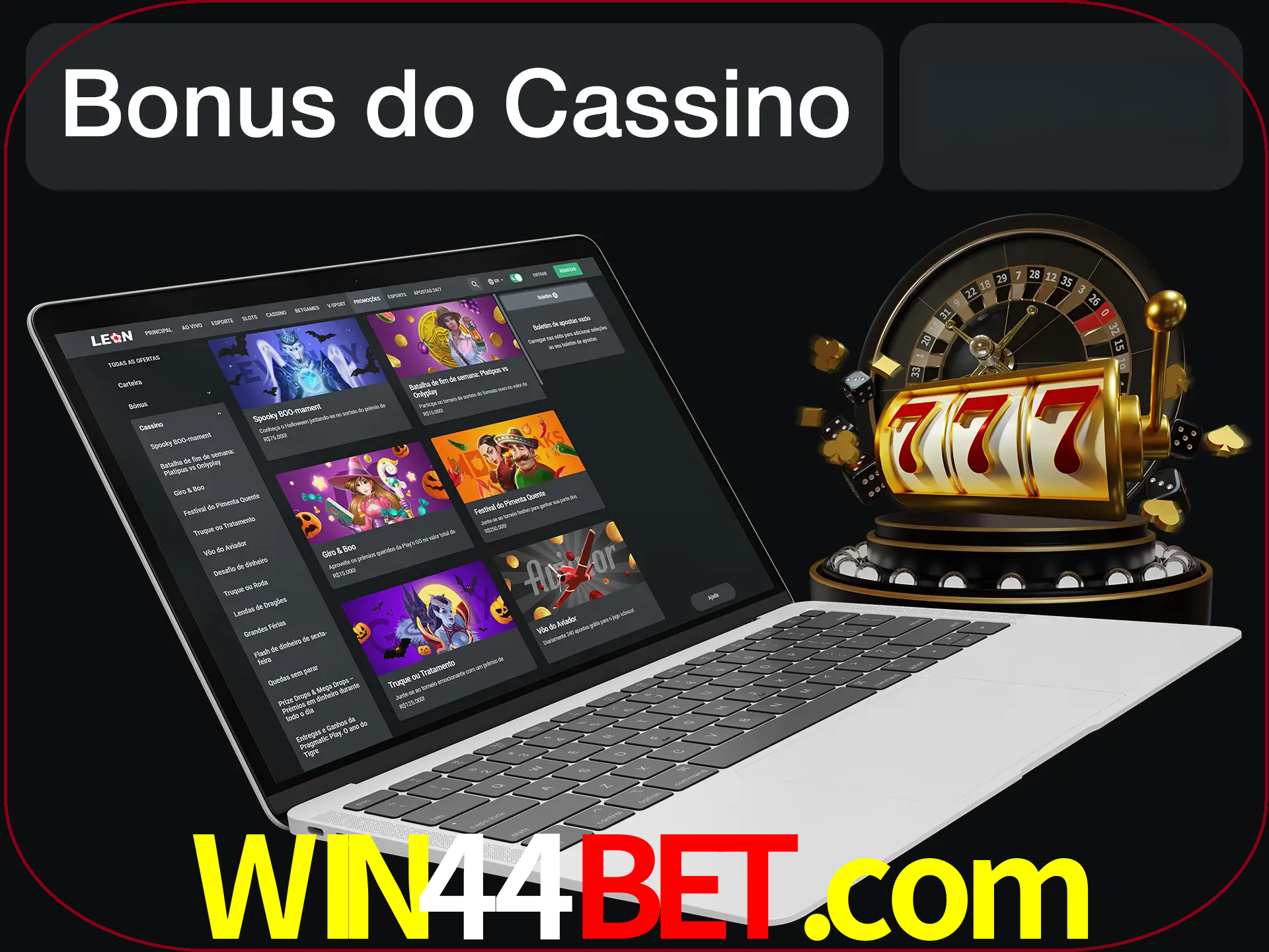 Use o bônus do cassino para começar melhor.