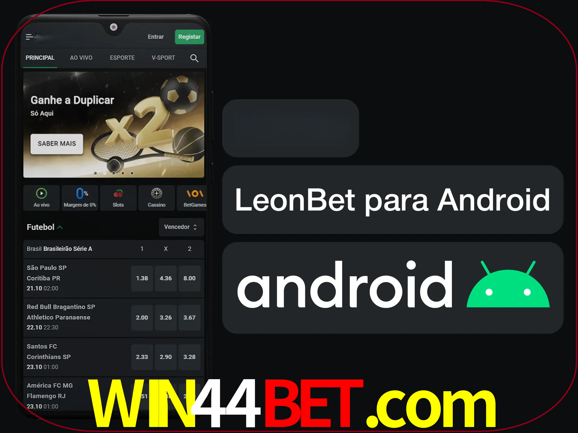 Adquira sua versão poket de LeonBet.